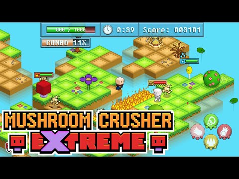 Mushroom Crusher Extreme - Early Access Trailer [Isometric Arcade-Action for Win, Mac and Linux]