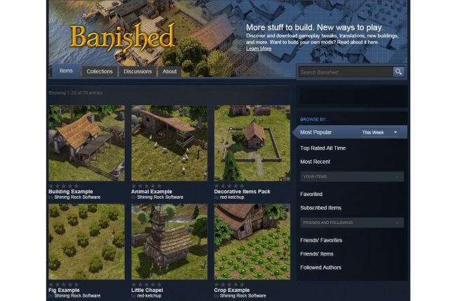 'Banished' Expands Its City-Building Capabilities With Steam Workshop Support