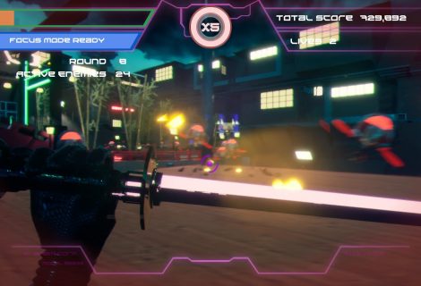 Slow Time as a Neon Ninja in 'Cyberdrome' to Demolish Robots and Climb Leaderboards