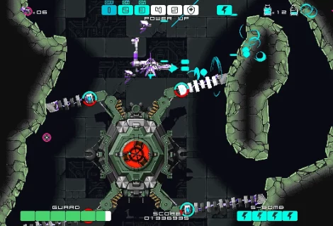 Zip Through Space, Absorb Bullets in Side-scrolling Shmup 'DRAINUS'