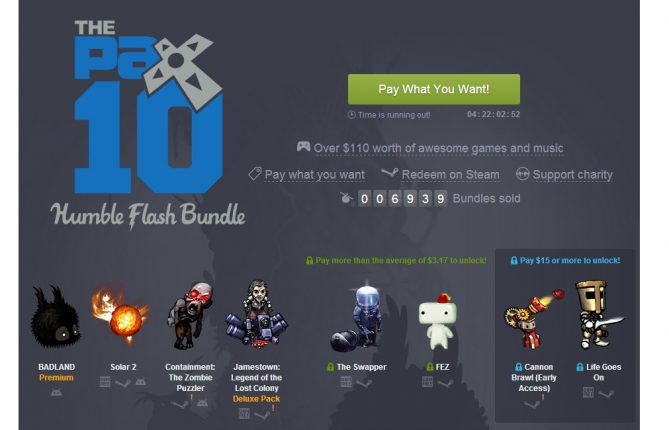 Time For PAX 10 Discounts In the Form of a Humble Flash Bundle