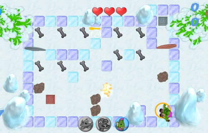 'Ice Escape' Preview: Puzzle a Trio of Prehistoric Creatures to Safety