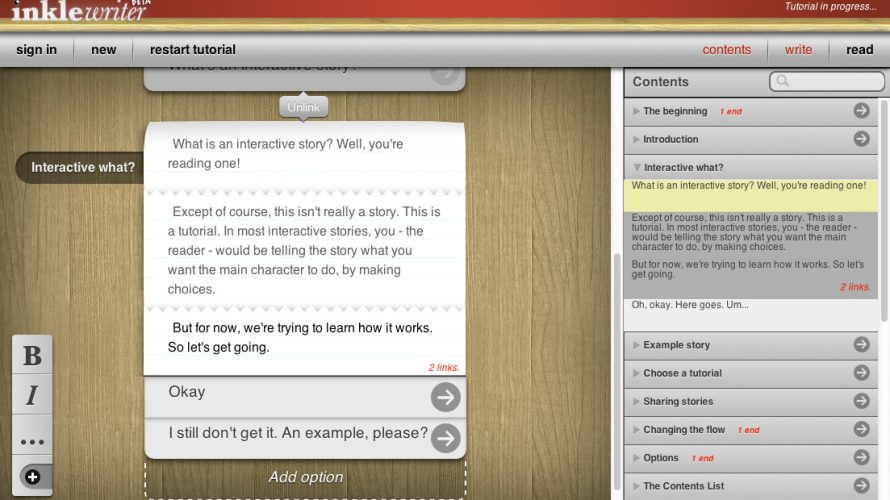 Rejoice, Creators of All Things Interactive Fiction: ‘inklewriter’ Has Been Brought Back by Way of Open-Source Magic