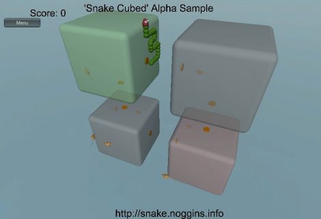 'Snake Cubed' Alpha: Classic Dot-Gobbling Squared With a Third Dimension